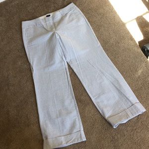 J. Crew City Fit Seersucker pants